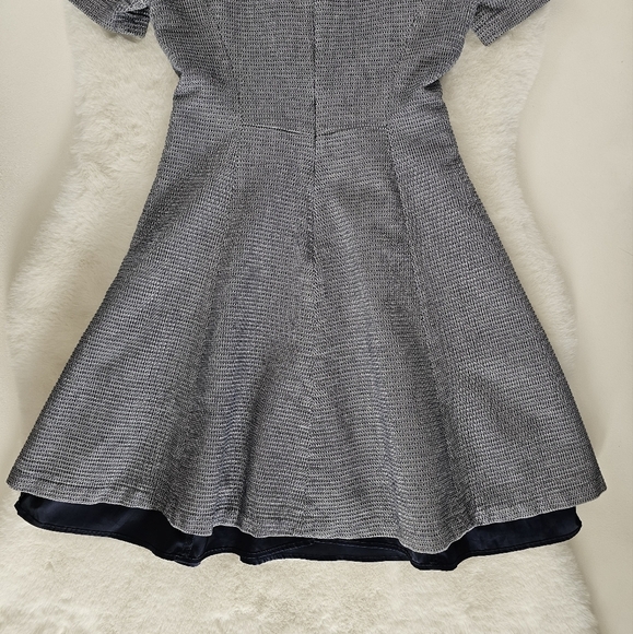 Theory The Dart Cotton Bland Herringbone Mini Dress - Picture 3 of 7